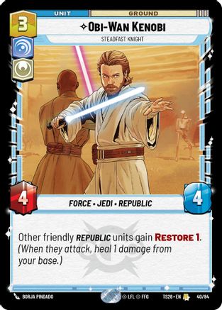 Image of Obi-Wan Kenobi - Steadfast Knight (40/84) - Twin Suns