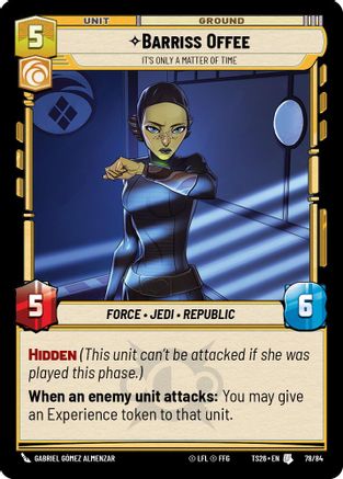 Image of Barriss Offee - It's Only a Matter of Time (78/64) - Twin Suns