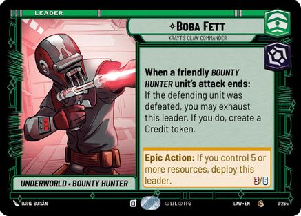 Image of Boba Fett - Krayt's Claw Commander (7/264) - A Lawless Time