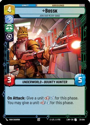 Image of Bossk - Join Our Merry Band (31/264) - A Lawless Time