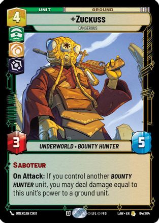 Image of Zuckuss - Dangerous (64/264) - A Lawless Time