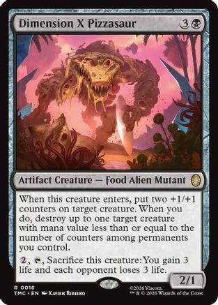 Image of Dimension X Pizzasaur (TMC-016) - Commander: Teenage Mutant Ninja Turtles