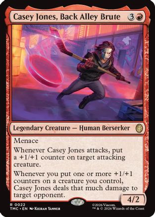 Image of Casey Jones, Back Alley Brute (TMC-022) - Commander: Teenage Mutant Ninja Turtles