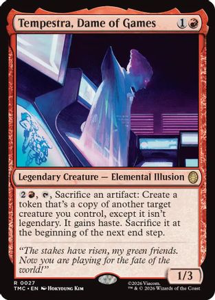 Image of Tempestra, Dame of Games (TMC-027) - Commander: Teenage Mutant Ninja Turtles