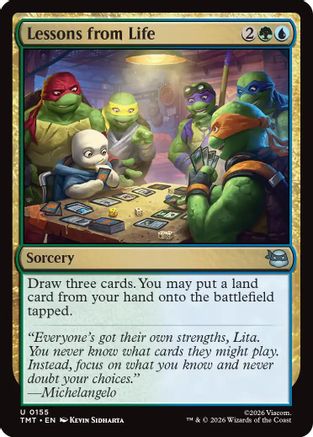 Image of Lessons from Life (TMT-155) - Teenage Mutant Ninja Turtles Foil