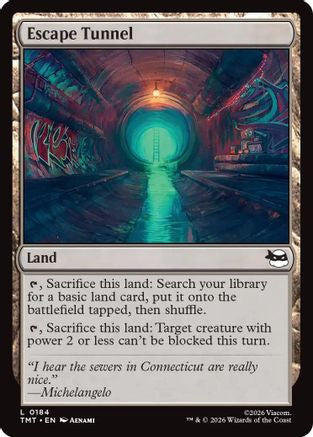 Image of Escape Tunnel (TMT-184) - Teenage Mutant Ninja Turtles Foil