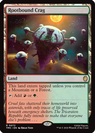 Image of Rootbound Crag (TMC-072) - Commander: Teenage Mutant Ninja Turtles