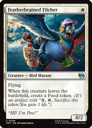 Image of Featherbrained Filcher (TMT-006) - Teenage Mutant Ninja Turtles Foil