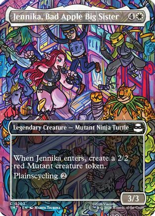 Image of Jennika, Bad Apple Big Sister (Borderless) (TMT-203) - Teenage Mutant Ninja Turtles Foil