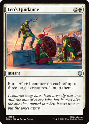Image of Leo's Guidance (TMC-102) - Commander: Teenage Mutant Ninja Turtles