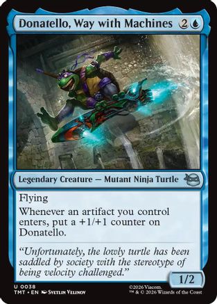 Image of Donatello, Way with Machines (TMT-038) - Teenage Mutant Ninja Turtles Foil