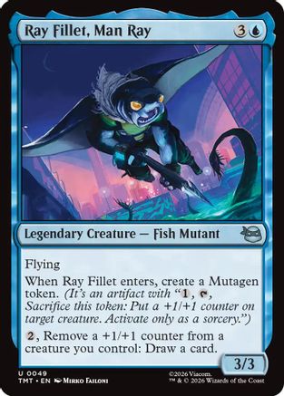 Image of Ray Fillet, Man Ray (TMT-049) - Teenage Mutant Ninja Turtles