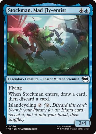 Image of Stockman, Mad Fly-entist (TMT-054) - Teenage Mutant Ninja Turtles Foil