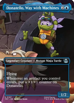 Image of Donatello, Way with Machines (Borderless) (TMT-197) - Teenage Mutant Ninja Turtles
