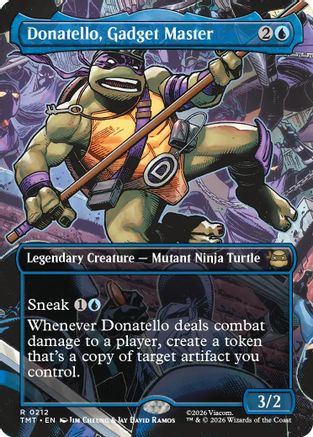 Image of Donatello, Gadget Master (Borderless) (TMT-212) - Teenage Mutant Ninja Turtles Foil