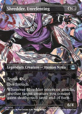Image of Shredder, Unrelenting (Borderless) (TMT-210) - Teenage Mutant Ninja Turtles