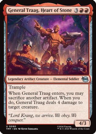 Image of General Traag, Heart of Stone (TMT-090) - Teenage Mutant Ninja Turtles Foil