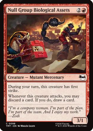 Image of Null Group Biological Assets (TMT-098) - Teenage Mutant Ninja Turtles Foil