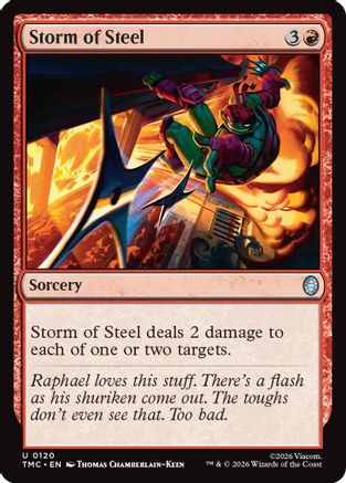 Image of Storm of Steel (TMC-120) - Commander: Teenage Mutant Ninja Turtles