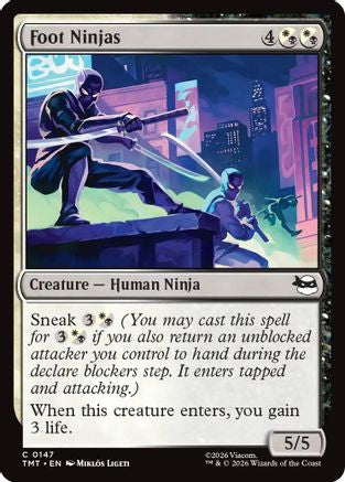 Image of Foot Ninjas (TMT-147) - Teenage Mutant Ninja Turtles Foil