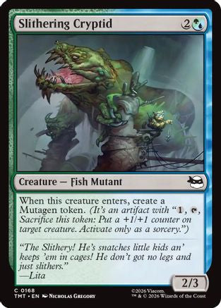 Image of Slithering Cryptid (TMT-168) - Teenage Mutant Ninja Turtles Foil