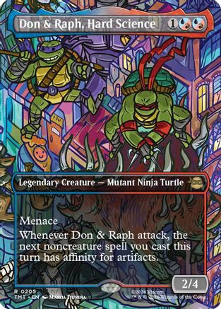 Image of Don & Raph, Hard Science (Borderless) (TMT-205) - Teenage Mutant Ninja Turtles Foil