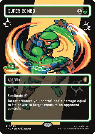 Image of Super Combo (Borderless) (Surge Foil) (TMC-095) - Commander: Teenage Mutant Ninja Turtles Foil
