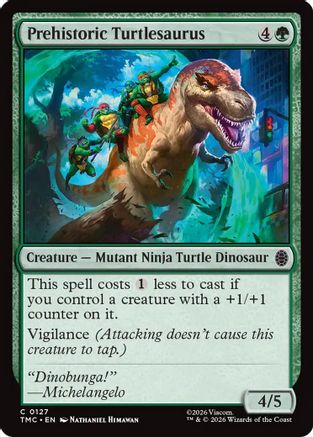Image of Prehistoric Turtlesaurus (TMC-127) - Commander: Teenage Mutant Ninja Turtles