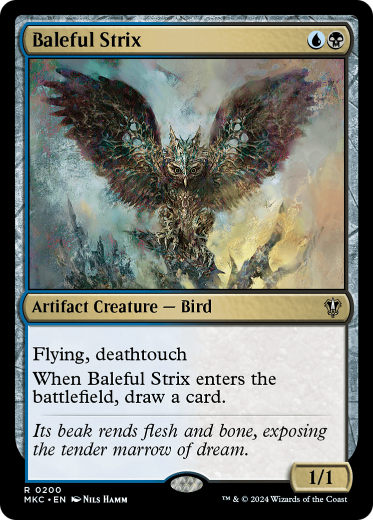 Image of Baleful Strix (MKC-200) - Murders at Karlov Manor Commander