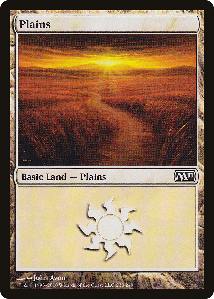 Image of Plains (230) (M11-230) - Magic 2011 Foil
