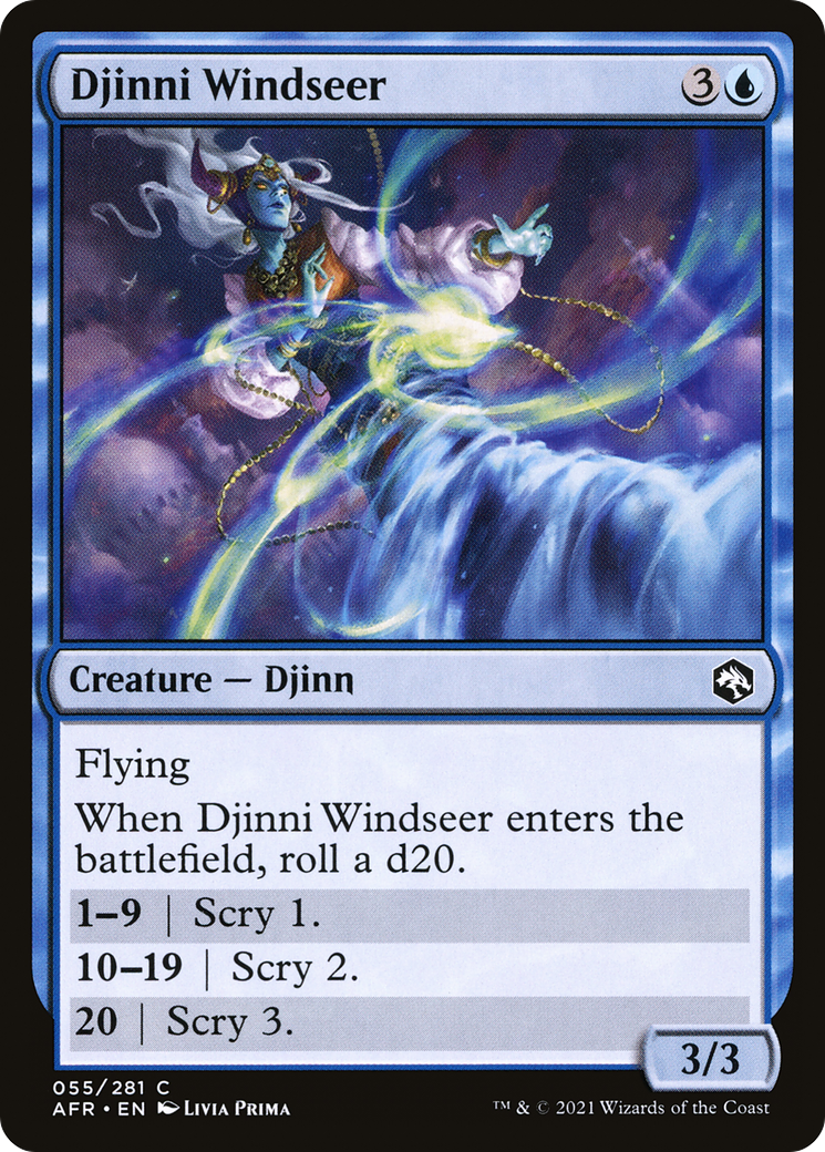 Image of Djinni Windseer (AFR-055) - Adventures in the Forgotten Realms