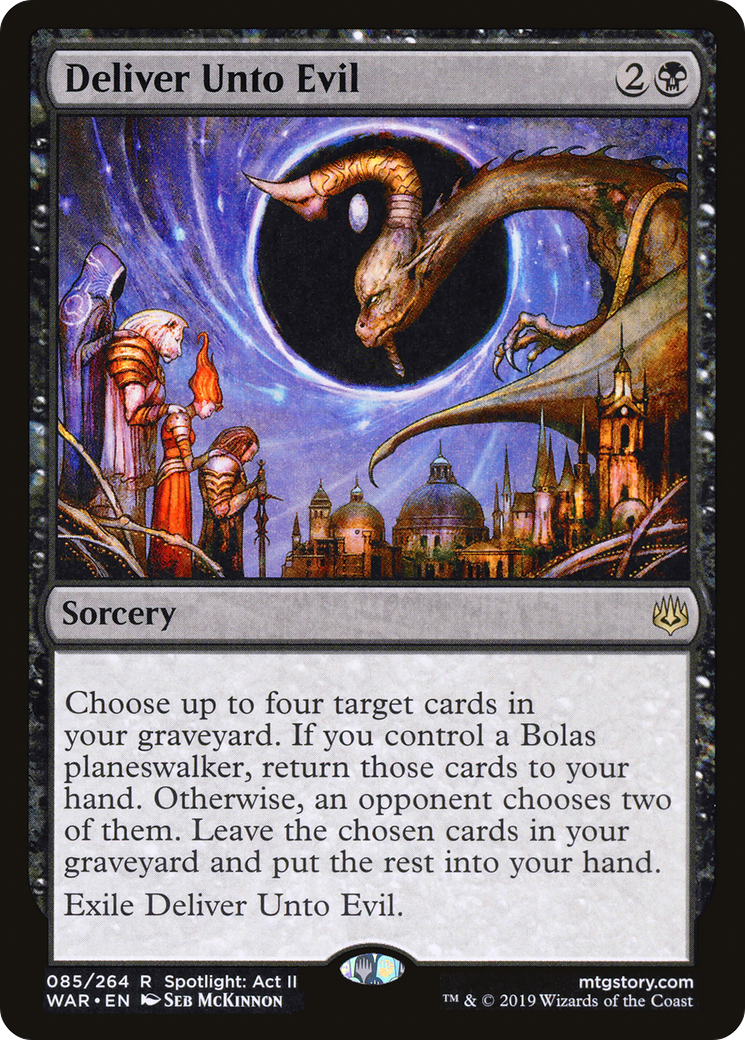 Image of Deliver Unto Evil (WAR-085) - War of the Spark Foil