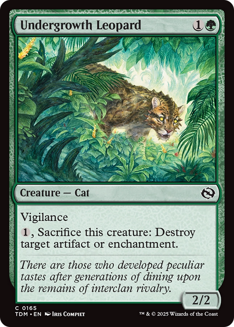 Image of Undergrowth Leopard (TDM-165) - Tarkir: Dragonstorm