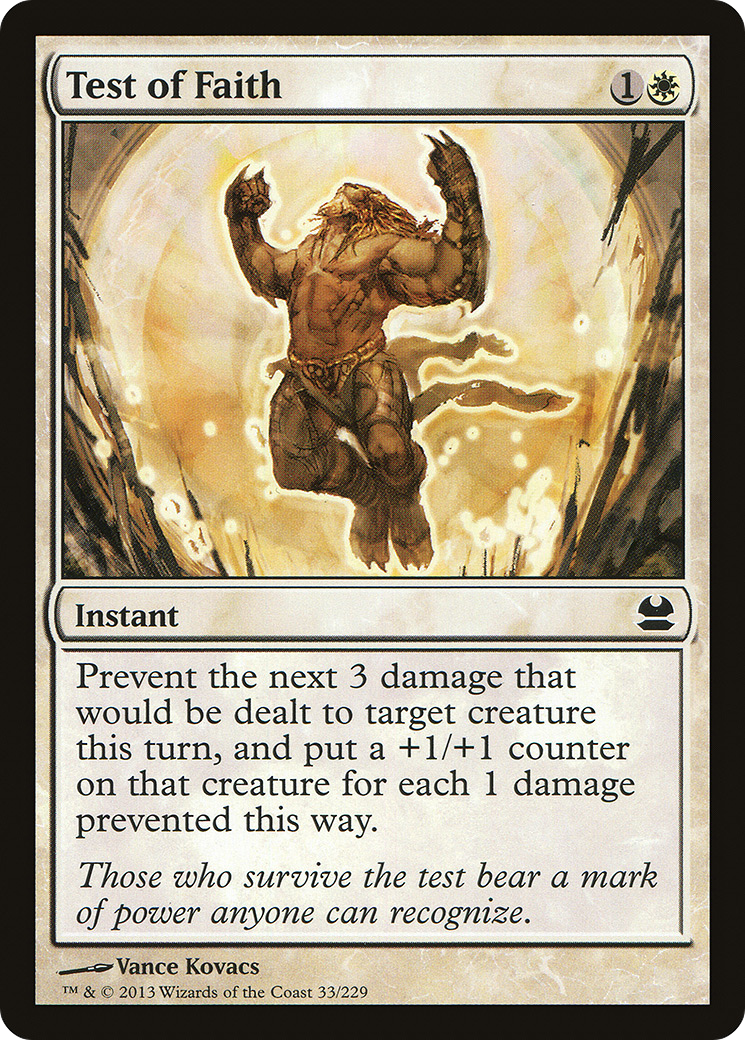 Image of Test of Faith (MMA-033) - Modern Masters Foil