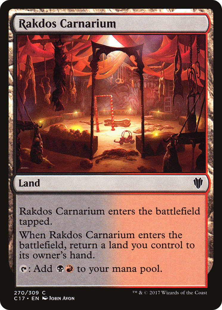 Image of Rakdos Carnarium (C17-270) - Commander 2017