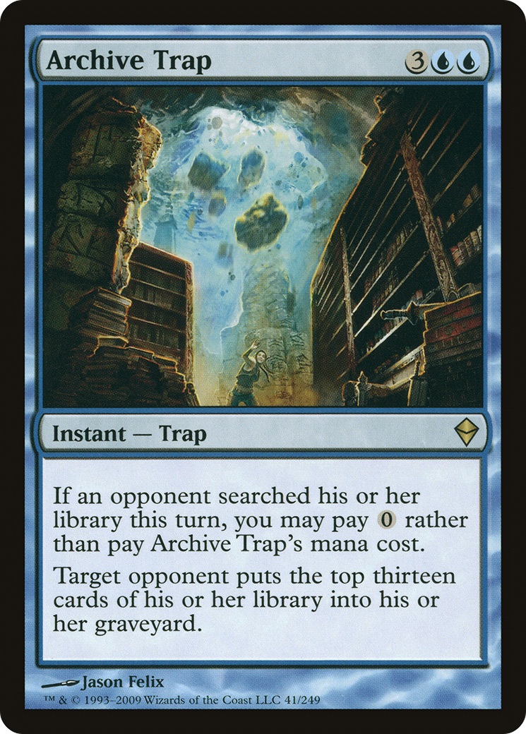 Image of Archive Trap (ZEN-041) - Zendikar Foil