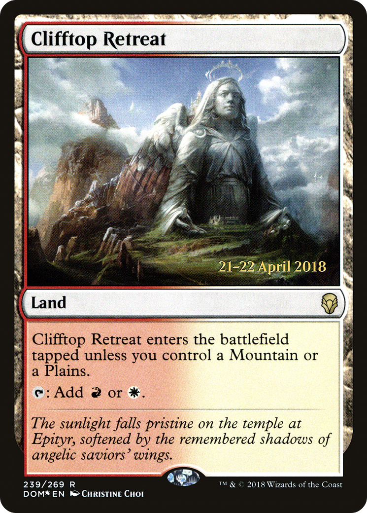 Image of Clifftop Retreat (PRE-239S) - Dominaria Promos Foil