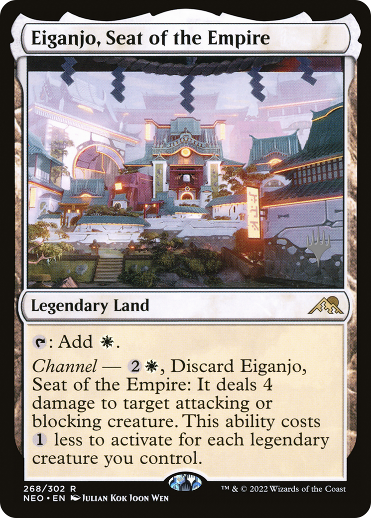Image of Eiganjo, Seat of the Empire (PPNEO-268) - Kamigawa: Neon Dynasty Promos