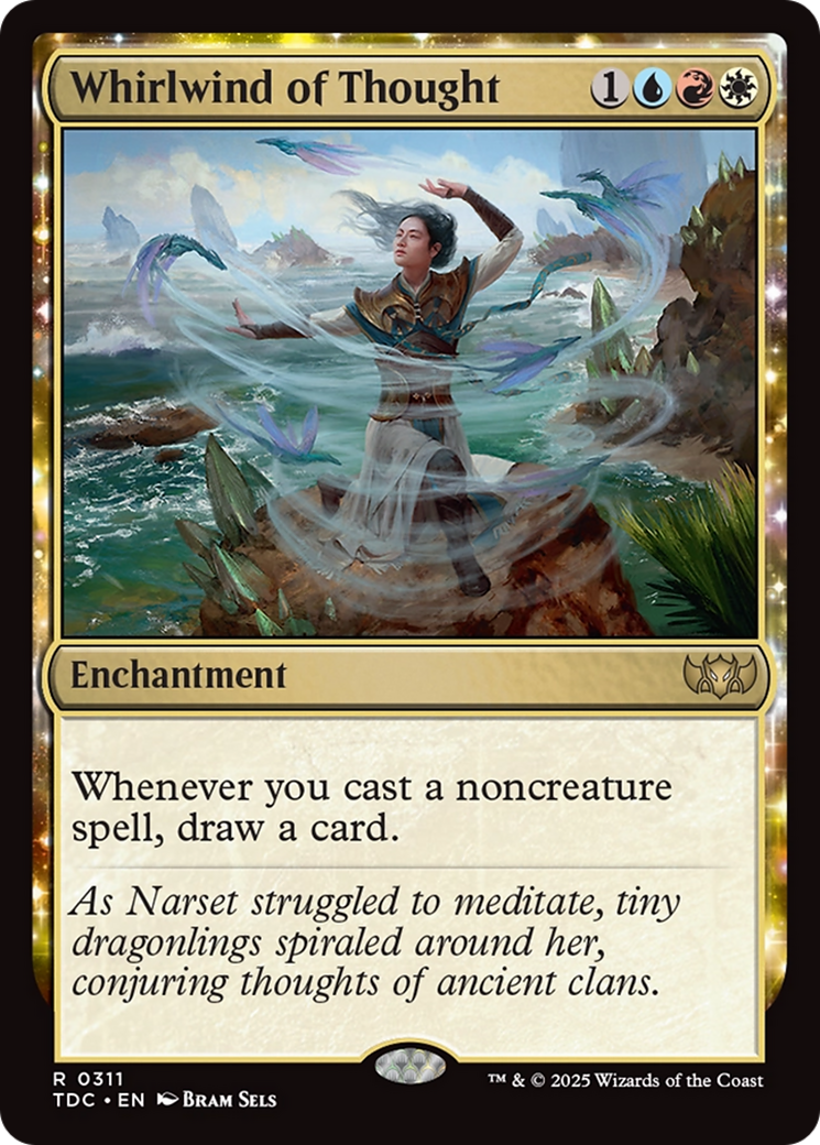 Image of Whirlwind of Thought (TDC-311) - Commander: Tarkir: Dragonstorm: (enchantment)