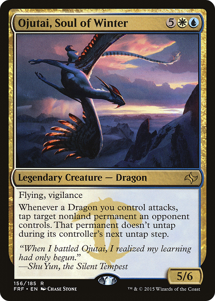 Image of Ojutai, Soul of Winter (FRF-156) - Fate Reforged Foil