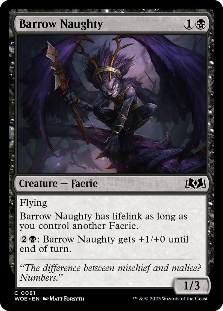 Image of Barrow Naughty (WOE-081) - Wilds of Eldraine Foil