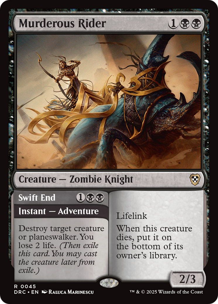 Image of Murderous Rider (DRC-045) - Commander: Aetherdrift