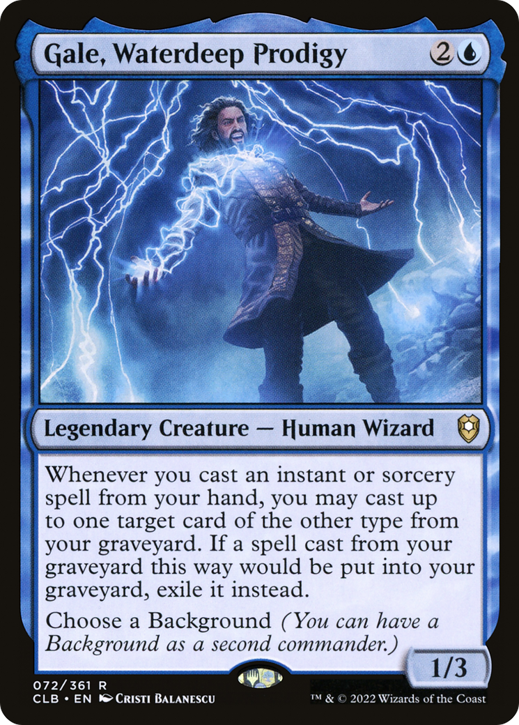Image of Gale, Waterdeep Prodigy (CLB-072) - Commander Legends: Battle for Baldur's Gate