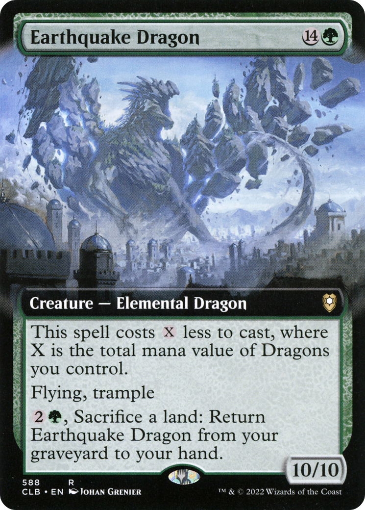 Image of Earthquake Dragon (Extended Art) (CLB-588) - Commander Legends: Battle for Baldur's Gate: (Extended Art)