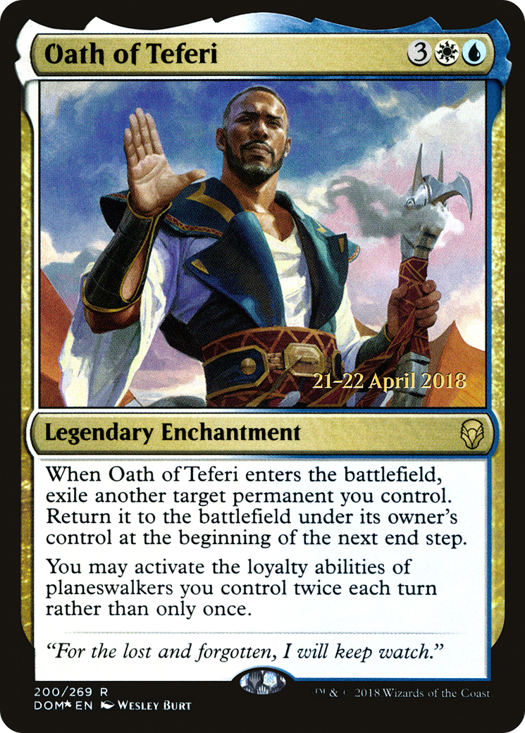 Image of Oath of Teferi (PRE-200S) - Dominaria Promos Foil
