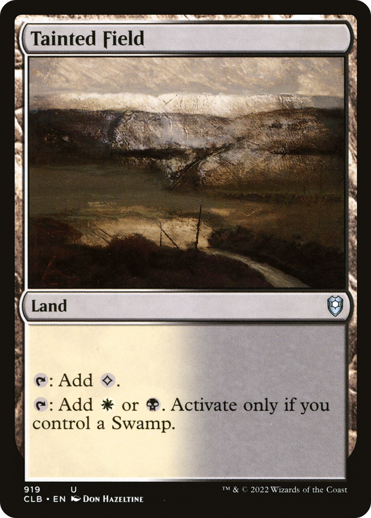 Image of Tainted Field (CLB-919) - Commander Legends: Battle for Baldur's Gate