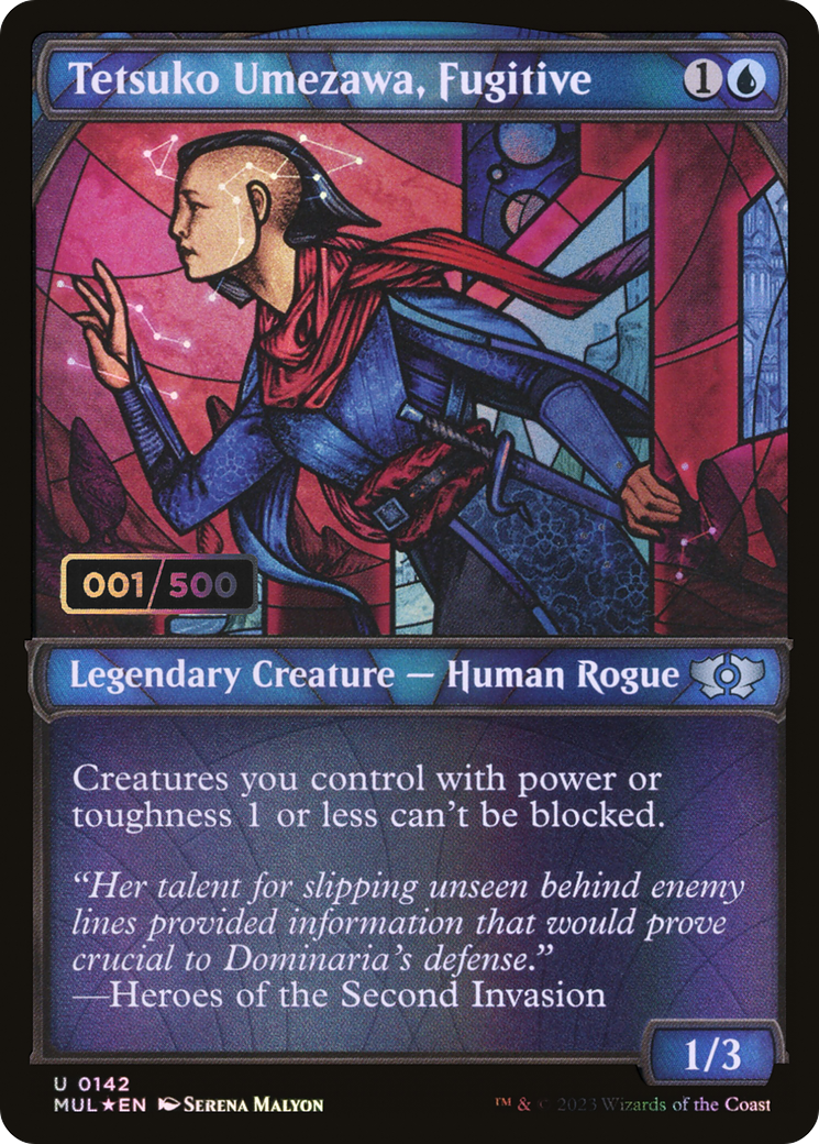 Image of Tetsuko Umezawa, Fugitive (Serial Numbered) (MUL-142) - Multiverse Legends: (Showcase) Foil