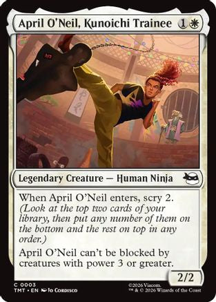 Image of April O'Neil, Kunoichi Trainee (TMT-003) - Teenage Mutant Ninja Turtles Foil