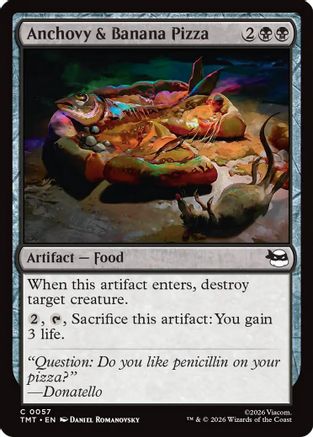 Image of Anchovy & Banana Pizza (TMT-057) - Teenage Mutant Ninja Turtles