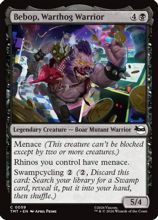 Image of Bebop, Warthog Warrior (TMT-059) - Teenage Mutant Ninja Turtles Foil